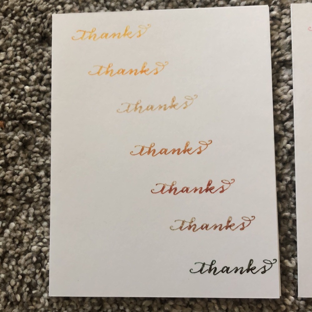 Gradient “Thanks” Cards - Picture 2 of 6